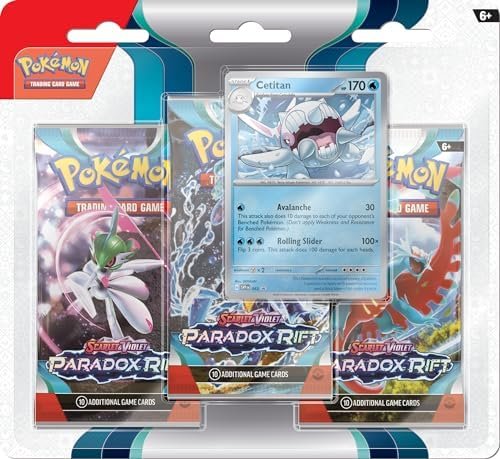 Pokémon TCG: Scarlet & Violet—Paradox Rift Triple Pack – Cetitan (3 Booster Packs & Foil Promo Card)