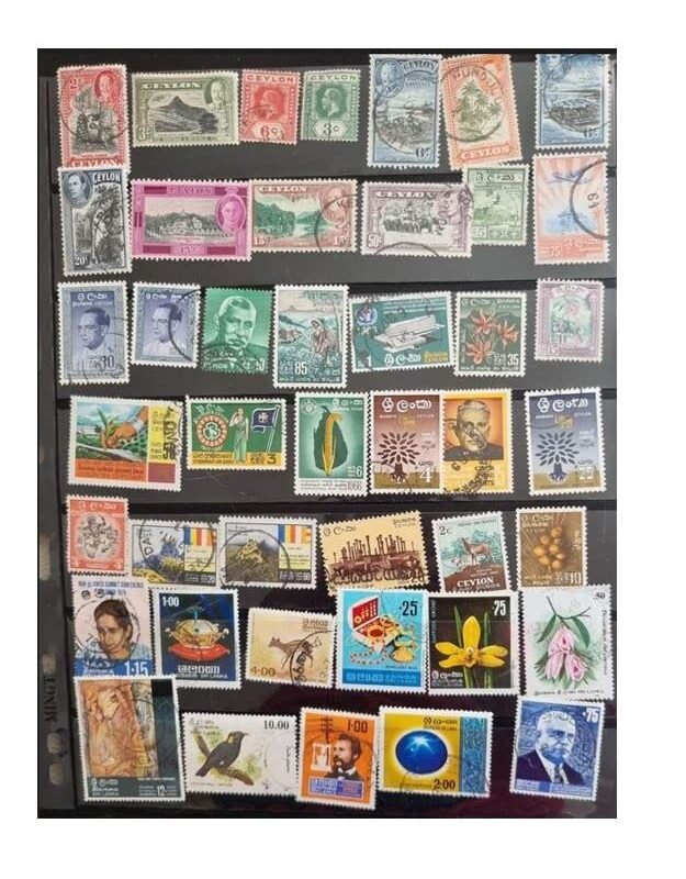 Ceylon – Sri Lanka stamps – Collectable 100 Stamps