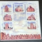 India MNH Stamp Sheetlet Temple