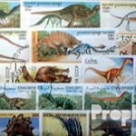 Motives 100 various Dinosaur stamps (Stamps for collectors) Amphibians/reptiles/dinosaurs