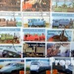 Motives 200 various Railway stamps (Stamps for collectors) Trains/railway/funicular