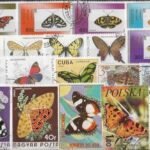 Motives 50 various Butterflies stamps (Stamps for collectors) Butterflies