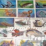 Motives 50 various Fish stamps (Stamps for collectors) Water animals