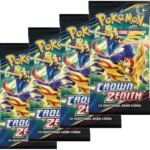 Pokémon | Pokemon TCG: Sword & Shield Crown Zenith Booster Packs x4 | Card Game | English Edition + TitanCards Toploader