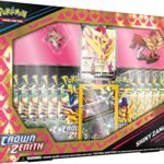 Pokémon TCG: Crown Zenith Premium Figure Collection – Shiny Zamazenta (1 Foil Promo Card, 1 Sculpted Figure & 11 Booster Packs)