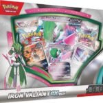 Pokémon TCG: Iron Valiant ex Box (1 Foil Promo Card, 1 Oversize Foil Card & 4 Booster Packs)