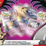 Pokémon TCG: Mimikyu ex Box (2 Foil Promo Cards, 1 Foil Oversize Card & 4 Booster Packs)