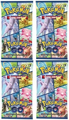 Pokemon TCG Pokemon GO English Booster Packs x4 + TitanCards Toploader