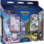 Pokémon TCG: Pokémon GO V Battle Deck Bundle – Mewtwo vs. Melmetal (2 x 60 Card Ready to Play Decks, 2 Pokémon GO booster packs & accessories)