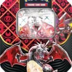 Pokémon TCG: Scarlet & Violet—Paldean Fates Tin – Shiny Charizard ex (1 Foil Promo Card & 4 Booster Packs)