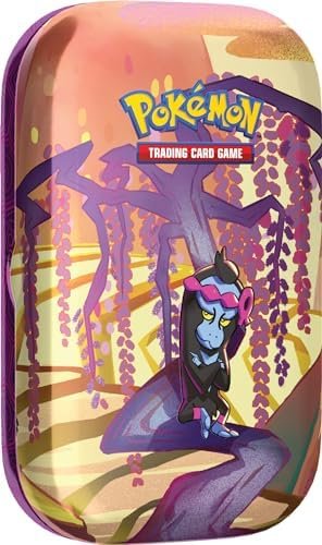 Pokémon TCG: Scarlet & Violet—Shrouded Fable Mini Tin – Munkidori (2 Booster Packs & 1 Sticker Sheet)