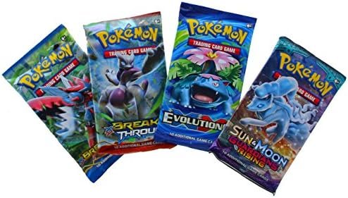 Pokemon Tcg: 4 Booster Packs – 40 Cards Total| Value Pack Includes 4 Blister Packs Of Random Cards | 100% Authentic Expansion Packs