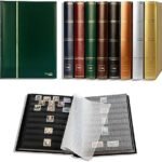 Prophila Stockbook stamp album (new) 60 black pages, green cover