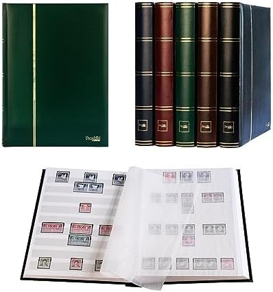 Prophila stockbook stamp album (new) 60 white sides, green cover