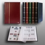 Prophila stockbook stamp album (new) 60 white sides, padded red cover