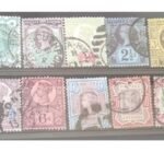 Queen Victoria vintage postage stamps (Set2:QVJubileeIssue)