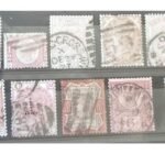 Queen Victoria vintage stamp sets (Set3:QVRed)