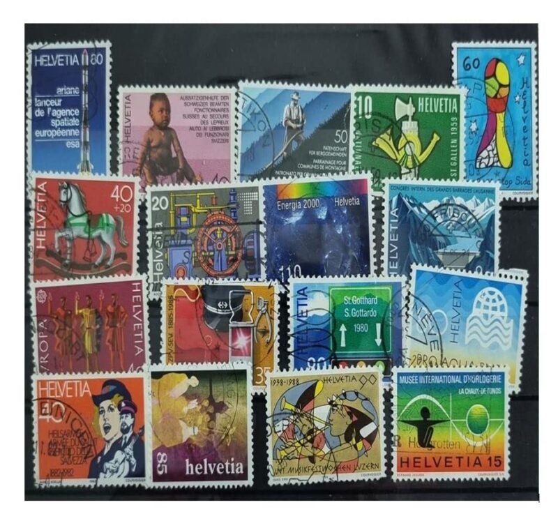 Switzerland Stamps - 100 Stamps all different