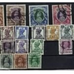 Vintage British India Stamps King George VI