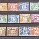 Vintage GB Postage due stamps