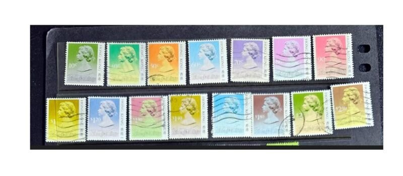 Vintage Hong Kong stamps Queen Elizabeth II era (Set1:QE2_1)