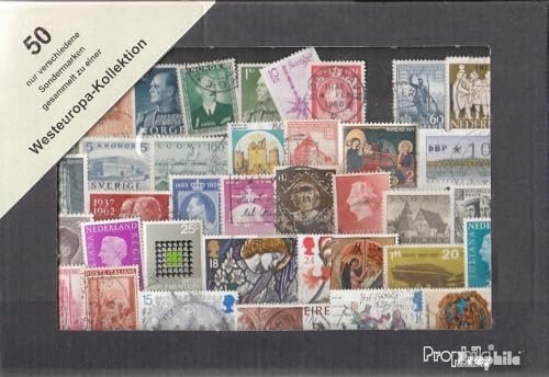 Western Europe 50 various special stamps and large (Stamps for collectors)