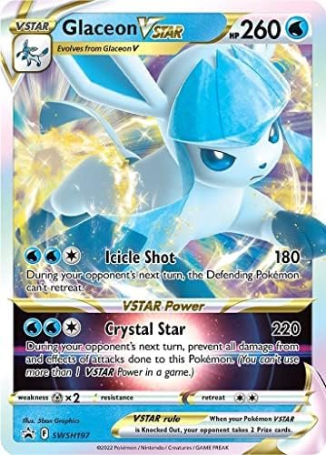 Glaceon VSTAR SWSH197 Pokemon Promo Card (Sword & Shield Promo Series) + 1x TitanCards® Toploader