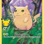 Pikachu 005/025 Rare Holo Pokemon Card (Celebrations 25th Anniversary) + 1x TitanCards® Toploader