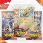 Pokémon TCG: Scarlet & Violet—Surging Sparks 3-Pack Blister – Zapdos (3 Booster Packs & Foil Promo Card)