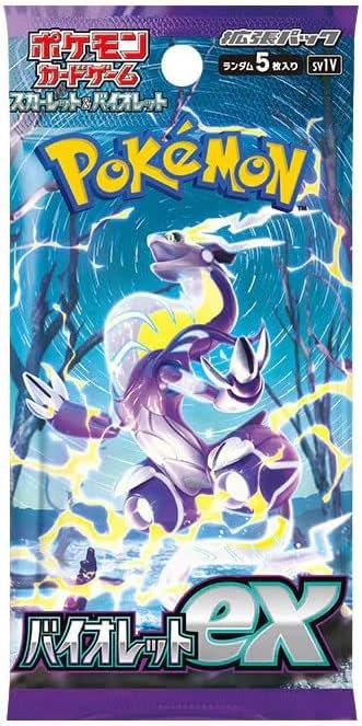 Pokemon TCG Violet ex SV1V Japanese Booster Pack (5 Cards per Pack) + TitanCards® Toploader