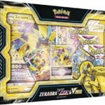 Pokémon TCG: Zeraora VMAX & VSTAR Battle Box (3 Foil Promo Cards, 1 Oversize Foil Card & 4 Booster Packs)