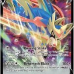 Zacian V 095/159 Ultra-Rare Rare Pokemon Card (SWSH Crown Zenith) + 1x TitanCards® Toploader