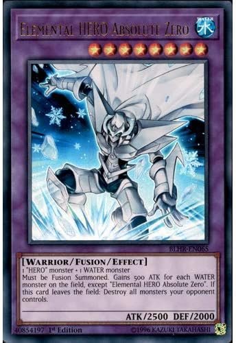 BLHR-EN065 1st Ed Elemental HERO Absolute Zero Ultra Rare Card Heros Revenge Yu-Gi-Oh Single Card