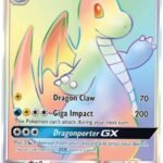 Dragonite GX SM156 Standard Size Pokemon Promo Card (Dragon Majesty) + 1x TitanCards® Toploader