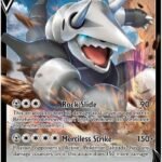 Aggron V 096/172 Ultra Rare Pokemon Card (SWSH Brilliant Stars) + 1x TitanCards® Toploader