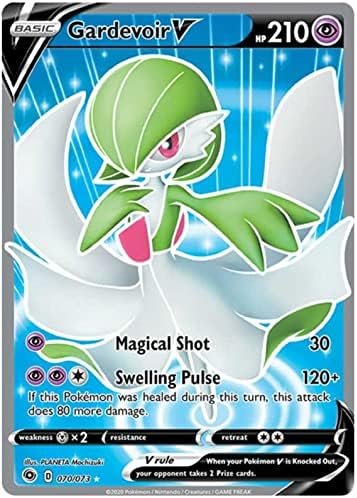 Gardevoir V 070/073 Full Art Ultra Rare Pokemon Card (Champions Path) + 1x TitanCards® Toploader