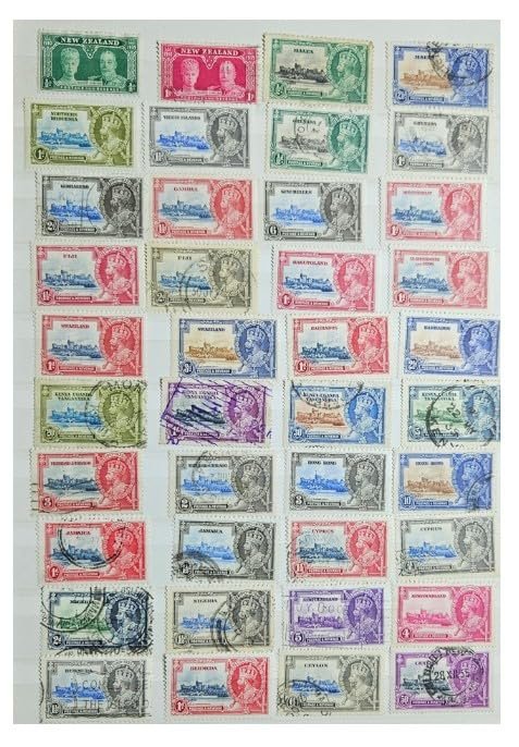 King George V Silver Jubilee 1935 Omnibus stamps 60+