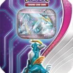 Pokémon TCG: Paradox Destinies Tin – Iron Crown ex (1 Foil Promo Card & 4 Booster Packs)