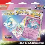 Pokémon TCG: Scarlet & Violet—Prismatic Evolutions Tech Sticker Collection – Sylveon (1 Foil Promo Card & 3 Booster Packs)