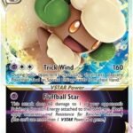 Whimsicott VSTAR 065/172 Rare VSTAR Pokemon Card (SWSH Brilliant Stars) + 1x TitanCards® Toploader