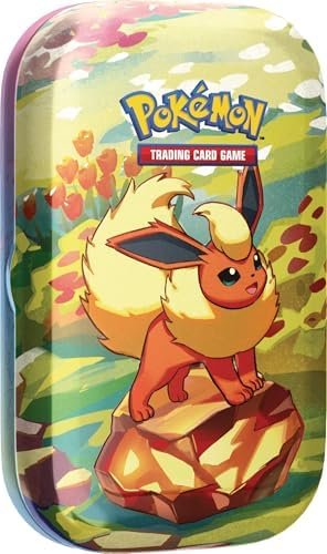 Pokémon TCG: Scarlet & Violet—Prismatic Evolutions Mini Tin – Flareon (2 Booster Packs & 1 Coin)